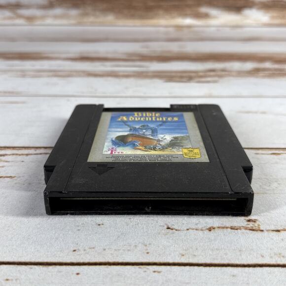 BIBLE ADVENTURES Black cart Nintendo NES Video Game Cartridge Cleaned Tested - Picture 4 of 4